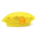 BERET PISANKA POLAROWY ŻÓŁTO-POMARAŃCZOWY