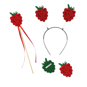 ZESTAW MALINA CZERWONY 3el