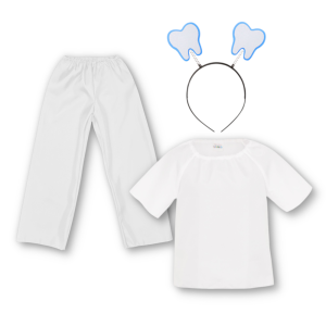 ZESTAW WRÓŻKA ZĘBUSZKA BIAŁY 146-158 3el