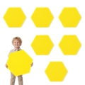 ZESTAW MAXI FRONTÓW PLASTER MIODU HEKSAGON FILCOWY ŻÓŁTY 40x36cm 6szt