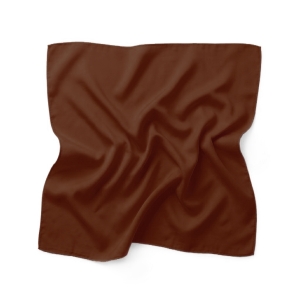 CHUSTA PONGEE BRĄZOWA 48x48cm