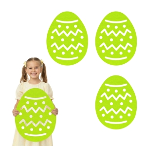 ZESTAW MAXI FRONTÓW PISANKA FILCOWY JASNOZIELONY 46,5x36cm 3szt