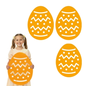 ZESTAW MAXI FRONTÓW PISANKA FILCOWY POMARAŃCZOWY 46,5x36cm 3szt