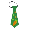 KRAWAT MARCHEWKA KROPKI FILCOWY CIEMNOZIELONY