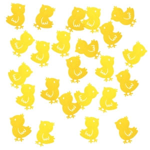 ZESTAW FRONTÓW KURCZACZKI FILCOWY ŻÓŁTY 6cm 24szt