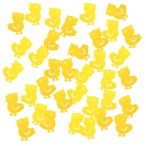 ZESTAW FRONTÓW KURCZACZKI FILCOWY ŻÓŁTY 6cm 36szt