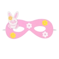 MASKA KRÓLICZEK KWIATKI FILCOWA RÓŻOWA