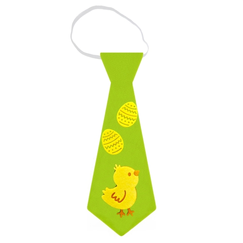 KRAWAT KURCZACZEK PISANKI FILCOWY JASNOZIELONY