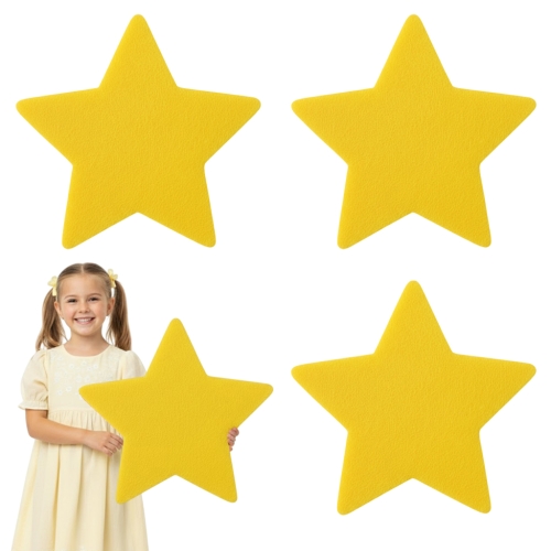 ZESTAW MAXI FRONTÓW GWIAZDKA FILCOWY ŻÓŁTY 38x36cm 3szt