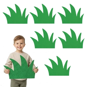 ZESTAW MAXI FRONTÓW TRAWA FILCOWA ZIELONA 47x36cm 6szt