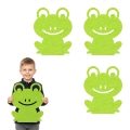 ZESTAW MAXI FRONTÓW ŻABKA FILCOWY ZIELONY 43x36cm 3szt