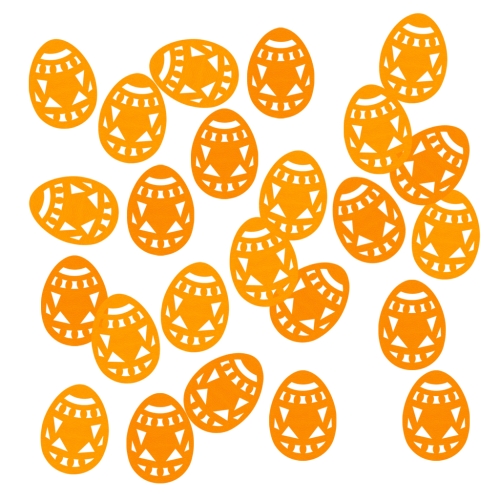 ZESTAW FRONTÓW PISANKI FILCOWY POMARAŃCZOWY 6cm 24szt