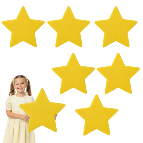 ZESTAW MAXI FRONTÓW GWIAZDKA FILCOWY ŻÓŁTY 38x36cm 6szt