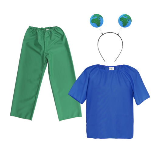 ZESTAW ZIEMIA NIEBIESKO-ZIELONY 134-140 3el