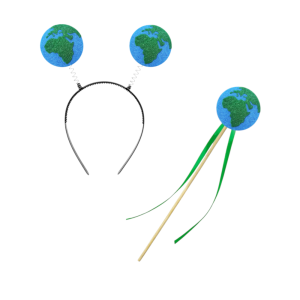 ZESTAW PLANETA ZIEMIA NIEBIESKO-ZIELONY 2el