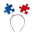 ZESTAW PUZZELKI CZERWONO-NIEBIESKI 134-140 3el