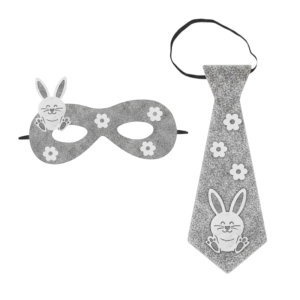 ZESTAW KRÓLICZEK KWIATKI SZARY 2el