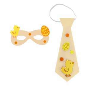 ZESTAW KURCZACZEK PISANKA BEŻOWY 2el