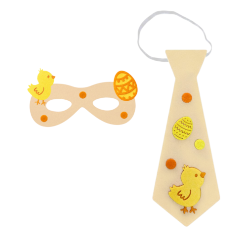 ZESTAW KURCZACZEK PISANKA BEŻOWY 2el