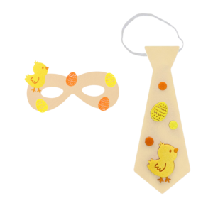 ZESTAW KURCZACZEK PISANKI BEŻOWY 2el