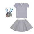 ZESTAW ZAJĄCZEK SZARO-NIEBIESKI 98-110 3el