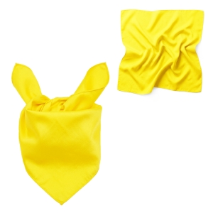 CHUSTA PONGEE ŻÓŁTA 48x48cm