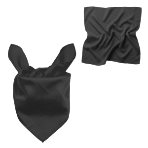 CHUSTA PONGEE CZARNA 48x48cm