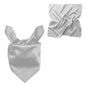 CHUSTA PONGEE SZARA 48x48cm