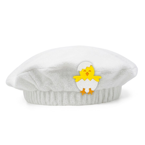 BERET KURCZACZEK W SKORUPCE POLAROWY BIAŁY