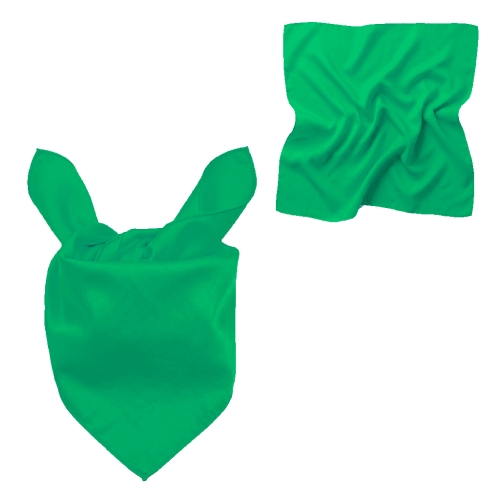 CHUSTA PONGEE CIEMNOZIELONA 48x48cm