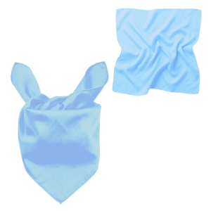 CHUSTA PONGEE BŁĘKITNA 48x48cm