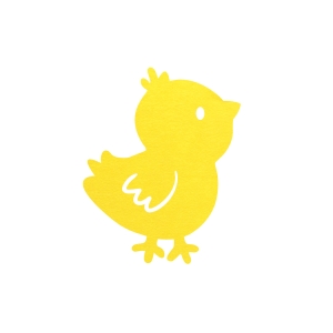 FRONT KURCZACZEK FILCOWY ŻÓŁTY 6cm