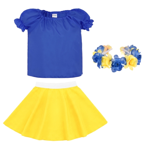 ZESTAW UKRAINA NIEBIESKO-ŻÓŁTY 116-128 3el