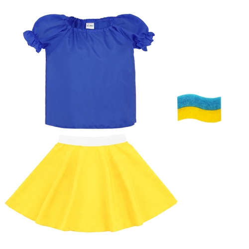ZESTAW UKRAINA NIEBIESKO-ŻÓŁTY 116-128 3el