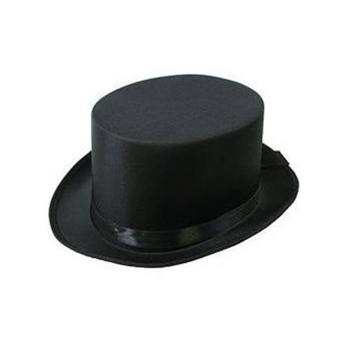 CYLINDER ATŁASOWY CZARNY