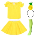 ZESTAW ANANAS ŻÓŁTY 116-128 5el