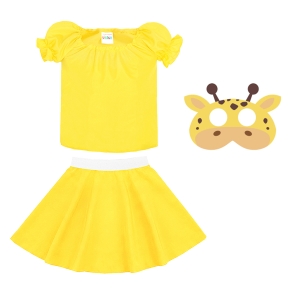 ZESTAW ŻYRAFA ŻÓŁTY 116-128 3el