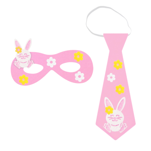 ZESTAW KRÓLICZEK KWIATKI RÓŻOWY 2el