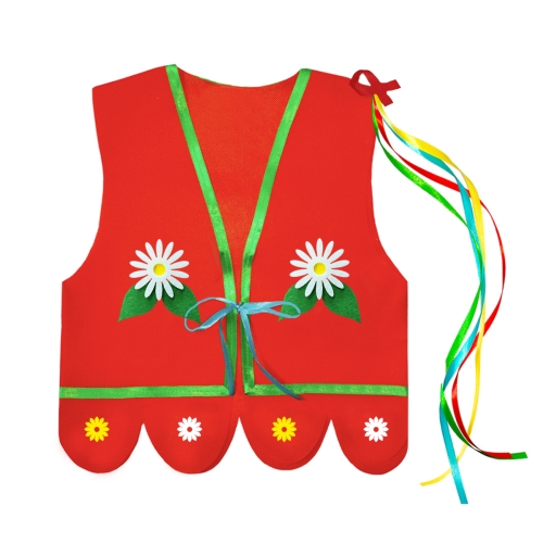 KAMIZELKA LUDOWA CZERWONA 116-128