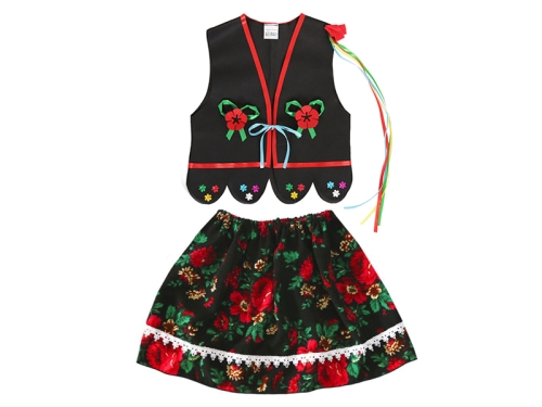 ZESTAW KRAKOWIANKA CZARNY 146-158 2el