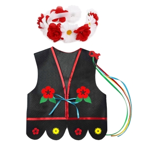 ZESTAW KRAKOWIANKA CZARNY 116-140 2el