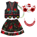 ZESTAW KRAKOWIANKA CZARNY 116-128 4el
