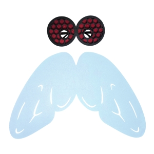 ZESTAW MUCHA CZARNO-BŁĘKITNY 2el