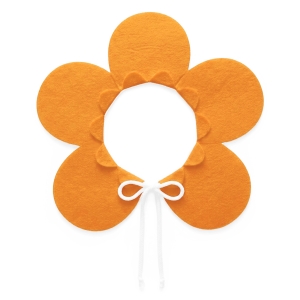 KOŁNIERZYK KWIATEK FILCOWY POMARAŃCZOWY