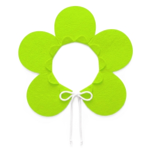 KOŁNIERZYK KWIATEK FILCOWY JASNOZIELONY