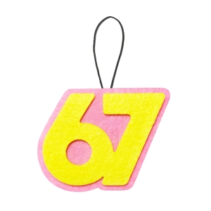 ZAWIESZKA SIX SEVEN 67 FILCOWA RÓŻOWO-ŻÓŁTA