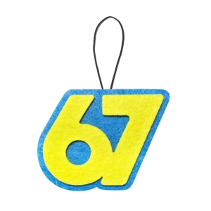 ZAWIESZKA SIX SEVEN 67 FILCOWA NIEBIESKO-ŻÓŁTA