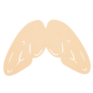 SKRZYDŁA OWAD FILCOWE BEŻOWE 58x45cm