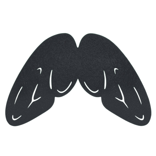 SKRZYDŁA OWAD FILCOWE GRAFITOWE 58x45cm