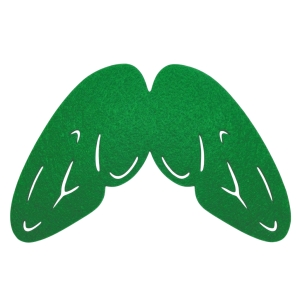 SKRZYDŁA OWAD  FILCOWE CIEMNOZIELONE 58x45cm